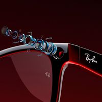 Ray-Ban Meta - Headliner Smart Glasses with Meta Ai, Audio, Photo, Video Compatibility -  Blue Le... - Alternate Views