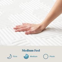 Lucid Comfort Collection - 10-inch Memory Foam Hybrid Mattress - King - White - Alternate Views