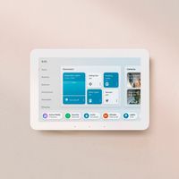 Amazon - Echo Hub Smart Home Control Panel with Alexa - White - Alternate Views