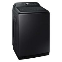 Samsung - 5.4 cu. ft. High-Efficiency Smart Top Load Washer with ActiveWave Agitator - Brushed Black - Alternate Views