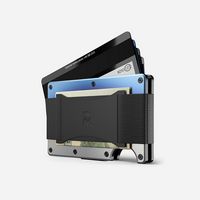 The Ridge Wallet - Titanium Cash Strap - Burnt - Alternate Views