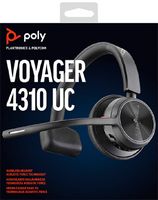 Poly - Voyager 4310 Wireless Noise Cancelling Single Ear Headset with mic - Black - Alternate Views