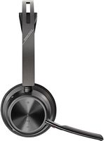 Poly - Voyager Focus 2 Wireless Noise Cancelling On-Ear Headset with Charge Stand - Black - Alternate Views
