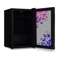 NewAir - Spectrum 85-Can Freestanding Beverage Cooler with HexaColor Pattern - Black - Alternate Views