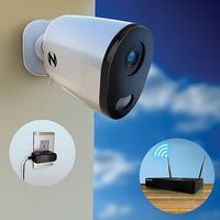 Night Owl - Indoor/Outdoor AC Powered Plug-In Wireless 2K Security Camera with 2-Way Audio - White - Alternate Views