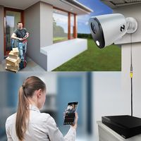 Night Owl - 2-Camera Indoor/Outdoor Wired 4K Security Cameras with 2-Way Audio - White - Alternate Views