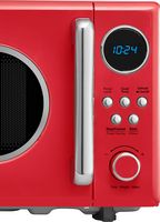 Insignia™ - .7 Cu. Ft. Retro Compact Microwave - Red - Alternate Views