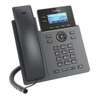 Ooma - 2602 2-Line IP Desk Phone Corded with 5-way Voice Conference - Black - Alternate Views