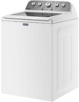 Maytag - 4.7 Cu. Ft. High Efficiency Top Load Washer with Extra Power Button - White - Alternate Views