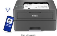 Brother - HL-L2405W Wireless Black-and-White Refresh Subscription Eligible Laser Printer - Gray - Alternate Views