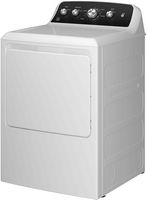 GE - 7.2 Cu. Ft. Electric Dryer with Long Venting up to 120 Ft. - White with Matte Black - Alternate Views