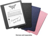 Amazon - Kindle Scribe Fabric Folio Cover with Magnetic Attach (for Kindle Scribe) - Black - Alternate Views