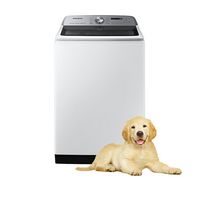 Samsung - Open Box 5.4 Cu. Ft. High-Efficiency Smart Top Load Washer with Pet Care Solution - White - Alternate Views