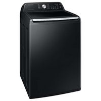 Samsung - Open Box 4.7 Cu. Ft. High-Efficiency Smart Top Load Washer with Active WaterJet - Black - Alternate Views