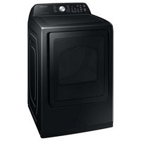 Samsung - Open Box 7.4 Cu. Ft. Smart Electric Dryer with Sensor Dry - Black - Alternate Views