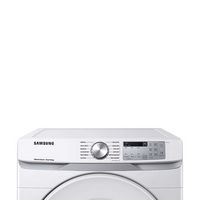 Samsung - Open Box 7.5 Cu. Ft. Stackable Smart Gas Dryer with Sensor Dry - White - Alternate Views