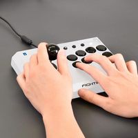 Hori - Fighting Stick Mini for PlayStation 5 - White - Alternate Views