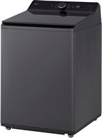 LG - 5.5 Cu. Ft. High Efficiency Smart Top Load Washer with EasyUnload - Matte Black - Alternate Views