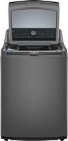 LG - 4.1 Cu. Ft. High-Efficiency Top Load Washer with TurboDrum Technology - Monochrome Grey - Alternate Views