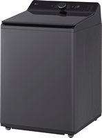 LG - 5.3 Cu. Ft. High Efficiency Smart Top Load Washer with TurboWash3D Technology - Matte Black - Alternate Views