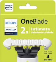 Philips Norelco - OneBlade Intimate Replacement Blade 2 pack - White, Silver - Alternate Views