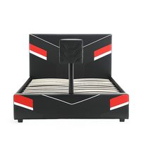 X Rocker - Orion eSports Full-Sized Gaming Bed Frame - Black/Red - Alternate Views