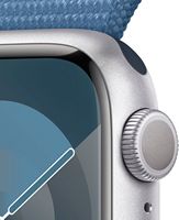 Apple Watch Series 9 GPS 41mm Aluminum Case with Winter Blue Sport Loop - Silver - (2023) - Alternate Views