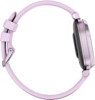 Garmin - Lily 2 Smartwatch 34 mm Anodized Aluminum - Metallic Lilac with Lilac Silicone Band - Alternate Views