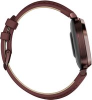 Garmin - Lily 2 Classic Smartwatch 34 mm Anodized Aluminum - Dark Bronze with Mulberry Leather Band - Alternate Views