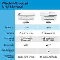 HP - DeskJet 4255e Wireless All-In-One Inkjet Printer with 3 Months of Instant Ink Included with ... - Alternate Views