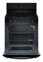 Whirlpool - 5.3 Cu. Ft. Freestanding Gas Range with Cooktop Flexibility - Black - Alternate Views