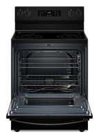 Whirlpool - 5.3 Cu. Ft. Freestanding Electric Range with Cooktop Flexibility - Black - Alternate Views