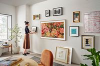 Samsung - 43” Class LS03D The Frame Series QLED 4K with Anti-Reflection and Slim Fit Wall Mount I... - Alternate Views