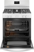 Frigidaire - 5.1 Cu. Ft Freestanding Gas Range with Quick Boil Burner - White - Alternate Views