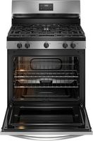 Frigidaire 5.1 Cu. Ft Freestanding Gas Range with Quick Boil Burner - Stainless Steel - Alternate Views