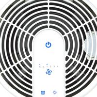 Homedics - True Hepa Large Room Air Purifier with UV-C Technology - White - Alternate Views