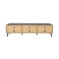 CorLiving - Cole Collection TV Stand with Open Cabinets for Most TVs up to 85