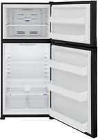 Frigidaire - 20.0 Cu. Ft. Top Freezer Refrigerator - Black - Alternate Views