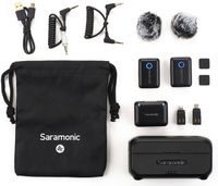 Saramonic - Blink 500 B2+ 2-Person Wireless Mic System w/ Device Mount Receiver 3.5mm, USB-C & Li... - Alternate Views