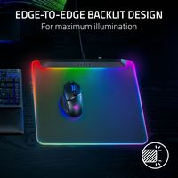 Razer - Firefly V2 Pro Micro-Textured Surface Gaming Mouse Pad with Chroma RGB Lighting - Black - Alternate Views