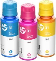 HP - 31 3-Pack Ink Bottles - Cyan/Magenta/Yellow - Alternate Views