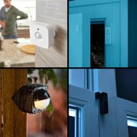 Philips - Hue Outdoor Floodlight Camera - Black - Alternate Views