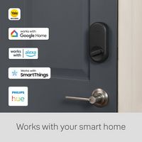 Yale - Approach -Apartment  Smart Lock Wi-Fi Deadbolt with Keypad Access - Black Suede - Alternate Views