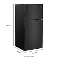 Maytag - 18.1 Cu. Ft. Top-Freezer Refrigerator - Black - Alternate Views