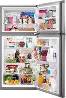 Whirlpool - 19.2 Cu. Ft. Top-Freezer Refrigerator - Monochromatic Stainless Steel - Alternate Views