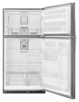 Whirlpool - 21.3 Cu. Ft. Top-Freezer Refrigerator - Black - Alternate Views