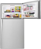 Whirlpool - 21.3 Cu. Ft. Top-Freezer Refrigerator - Monochromatic Stainless Steel - Alternate Views