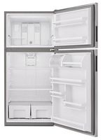 Amana - 18.2 Cu. Ft. Top-Freezer Refrigerator - Stainless Steel - Alternate Views