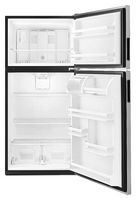 Amana - 18 Cu. Ft. Top-Freezer Refrigerator - Stainless Steel - Alternate Views