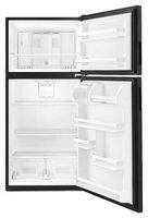 Amana - 18 Cu. Ft. Top-Freezer Refrigerator - Black - Alternate Views